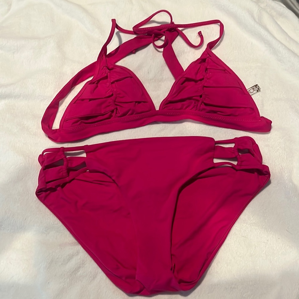 Size Large Becca hot pink bikini